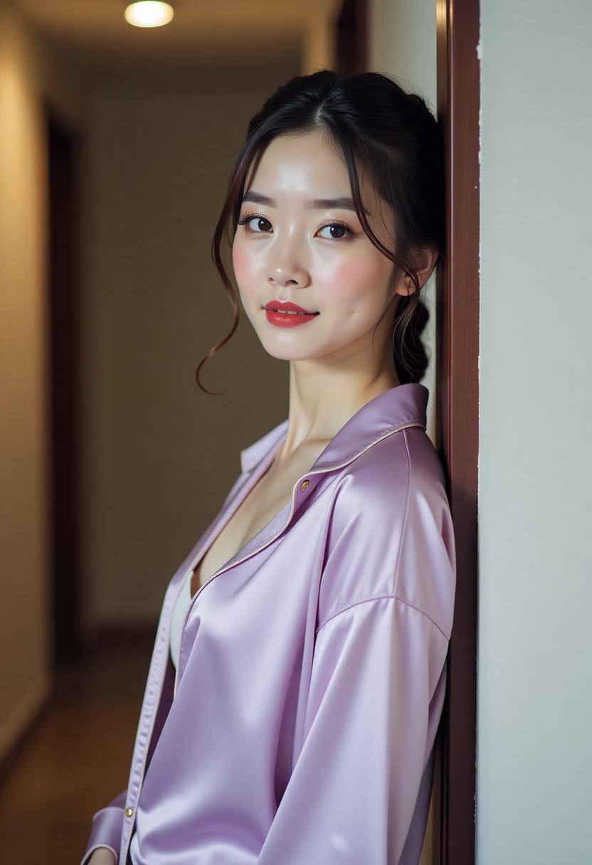 韩剧疯狂爱情主视觉,林昭熙与裴周贤站在医院长廊